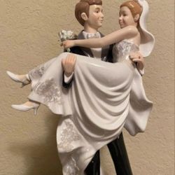 Porcelain Wedding Day Figurine- 11 1/2 Inch Height 