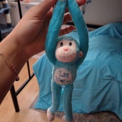 Blue Monkey Plush 