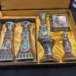 Rare Chinese Candle Set 
