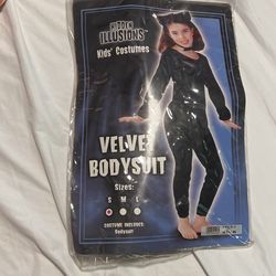 Velvet Bodysuit Cat Costume