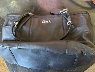 Vintage Coach Black Leather Purse
