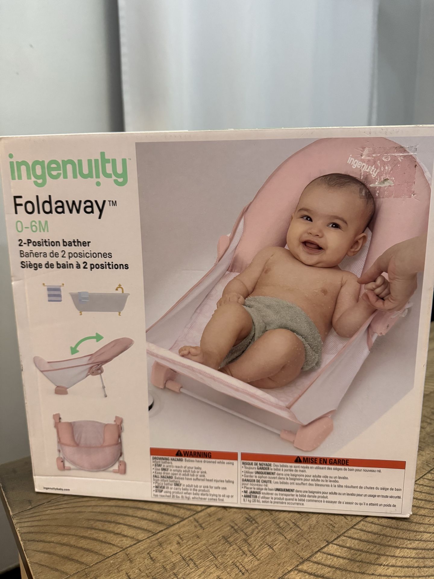 Ingenuity foldaway bath