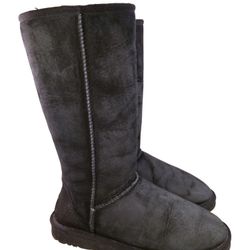 UGG AUSTRALIA 5815 CLASSIC TALL BOOTS BLACK SUEDE WOMEN SIZE 37/6

**PRICE IS FIRM