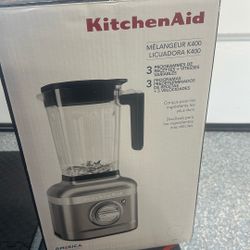 New Kitchen Aid K400 Silver Blender 