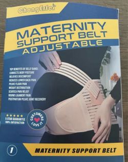 Maternity support belt adjustable