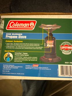 COLEMAN ONE BURNER PROPANE CAMPING STOVE 5431-700G New Lifetime Warranty