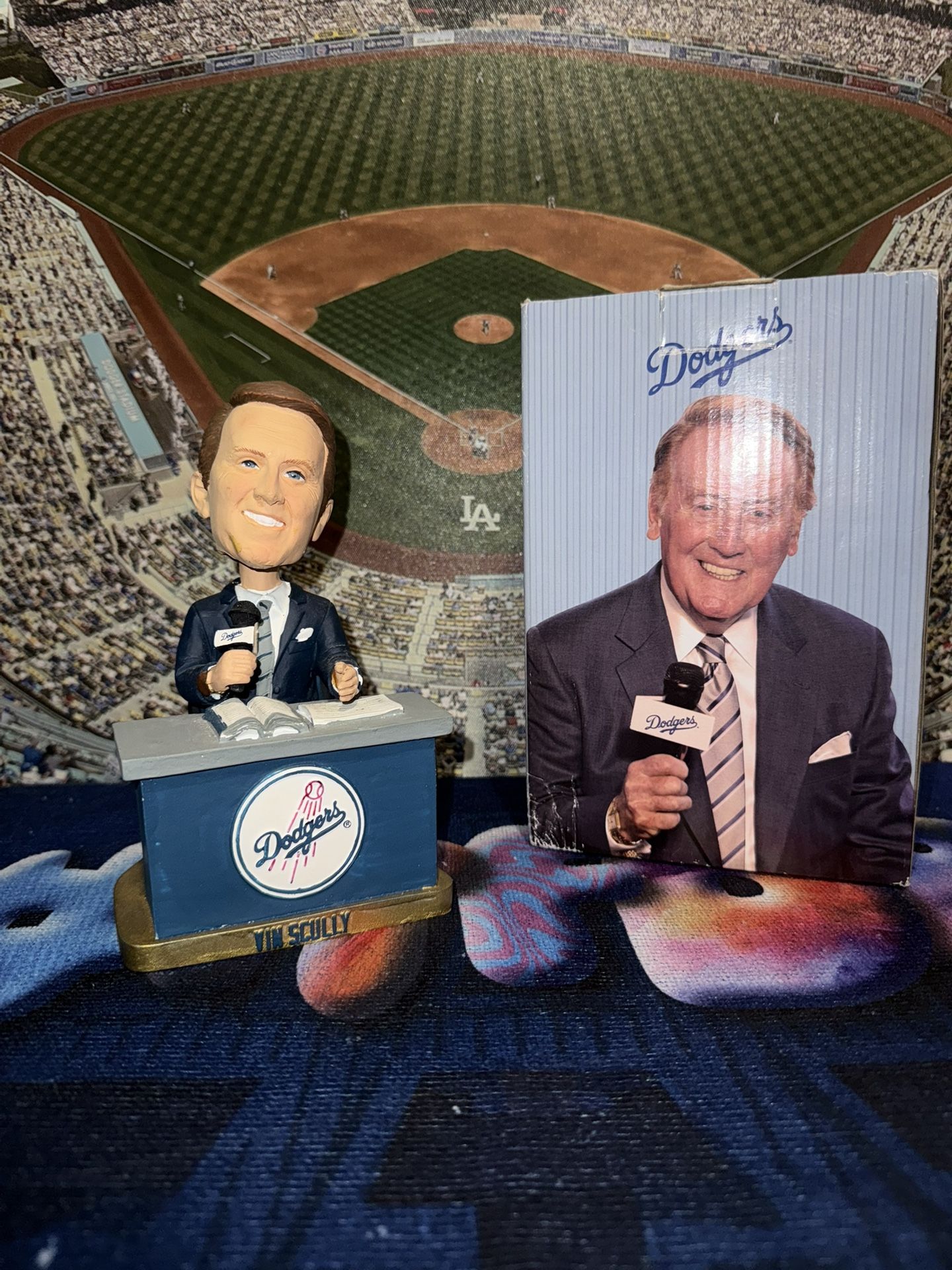 Dodgers Vin Scully Bobbleheads Bobble Heads 