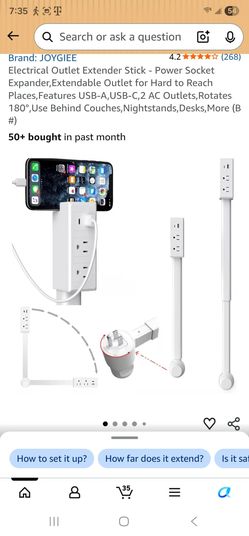 Electrical  Outlet Extender Stick