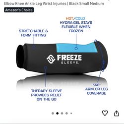 New FreezeSleeve Ice and Heat Therapy Sleeve, Reusable Ice Pack Flexible Gel Compression Sleeve