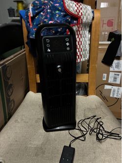 Black Tower Air Cooler with Remote