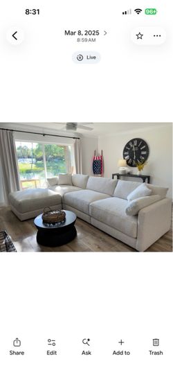 3 piece modular sofa