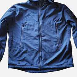 Tactical navy blue soft shell jacket