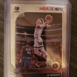 Ja Morant 2019-2020 NBA Hoops Premium Stock Base RC #259 Grizzlies