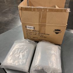 Bag 6"x12" 2 Mil Flat Single track zipper bag $40 total of 1,200 bags