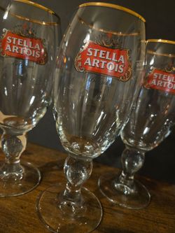 Stella Artois Belgium Beer Glasses