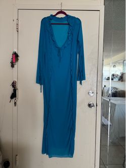 New turquoise beach dress , cover up   Swim, lingerie