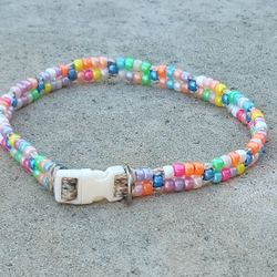 Custom Handmade Beaded Bling Dog Collar
