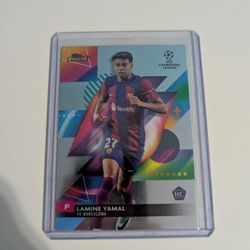 Topps finest Lamine Yamal rookie card