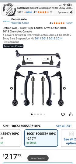 5th gen Camaro suspension kit