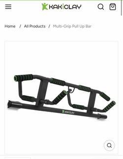 KAKICLAY Multi-Grip Doorway Pull-Up Bar (Foldable, Heavy Duty)