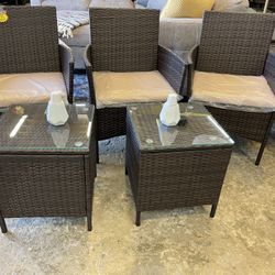 5 Pc Patio Set New Assembled 