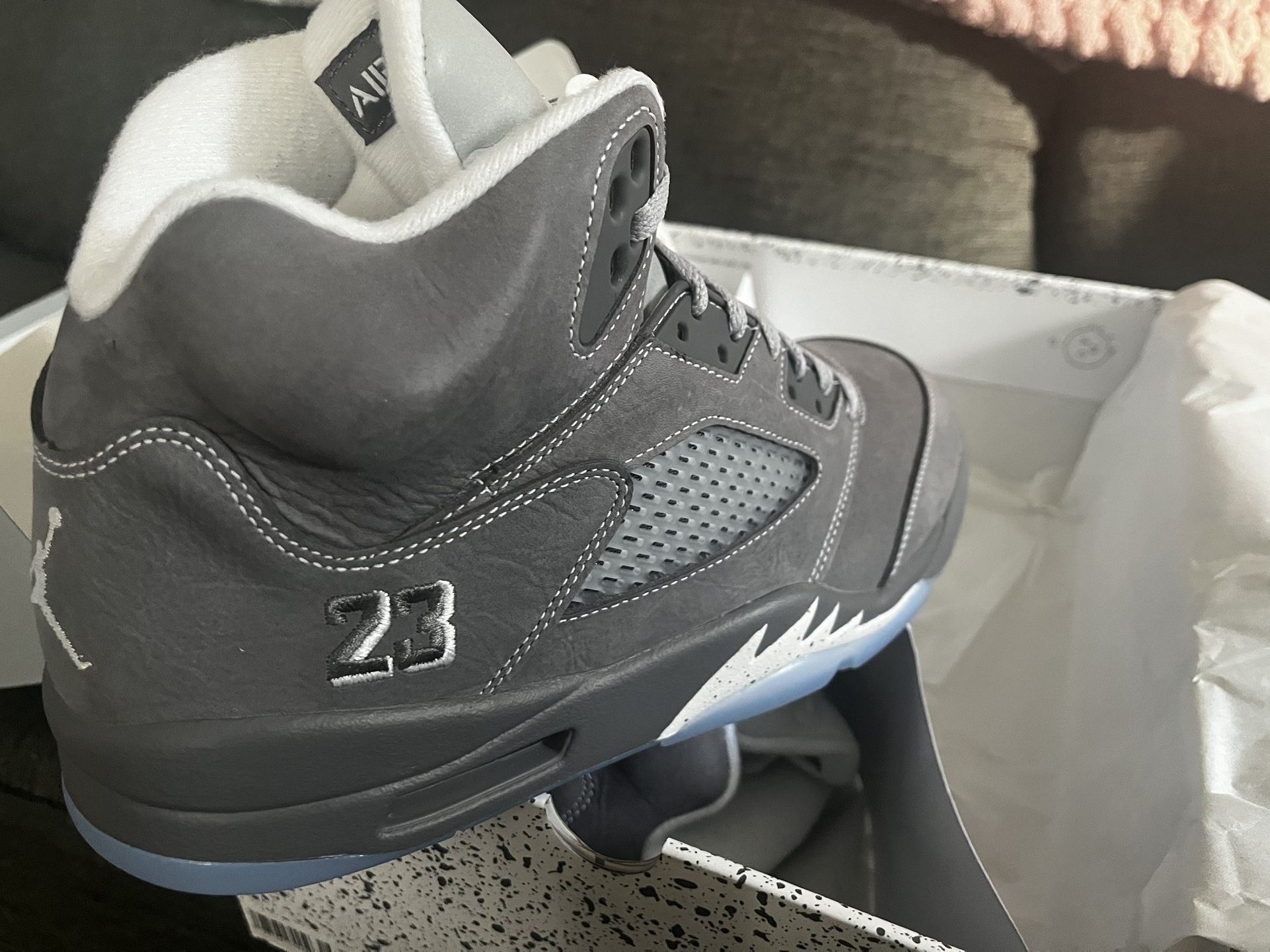 Jordan 5 Wolf Grey Sz 11 Ds