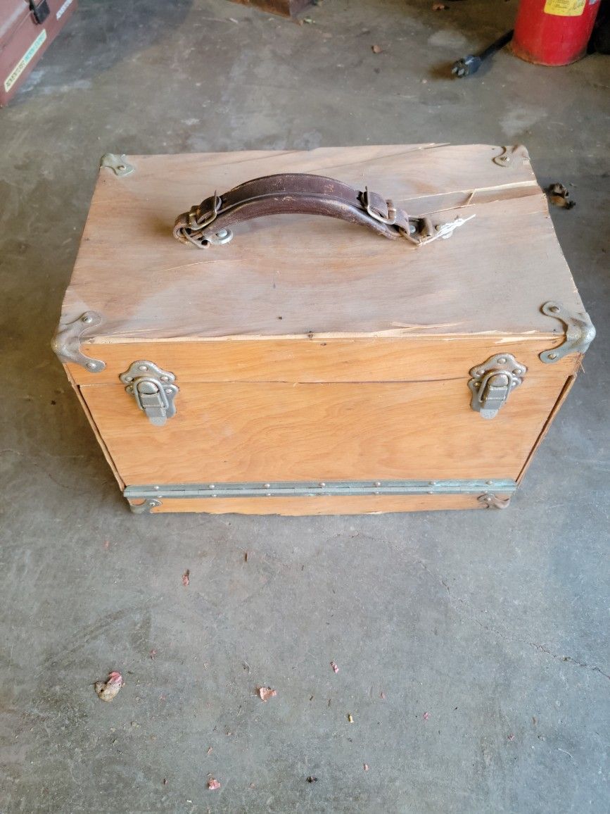 Vintage Wooden Tackle Box