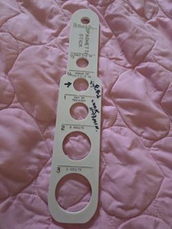 vintage white plastic spaghetti stick