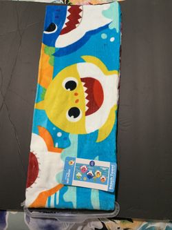 Baby shark beach towel