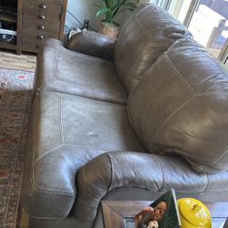 Ashley Leather Love Seat  
