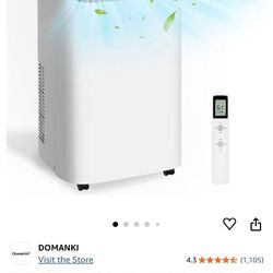 12,000 BTU Portable Air Conditioner Cools Up to 500 Sq.Ft, 3-IN- 1 Energy Efficient Portable AC Unit with Remote Control & Installation Kits for Large