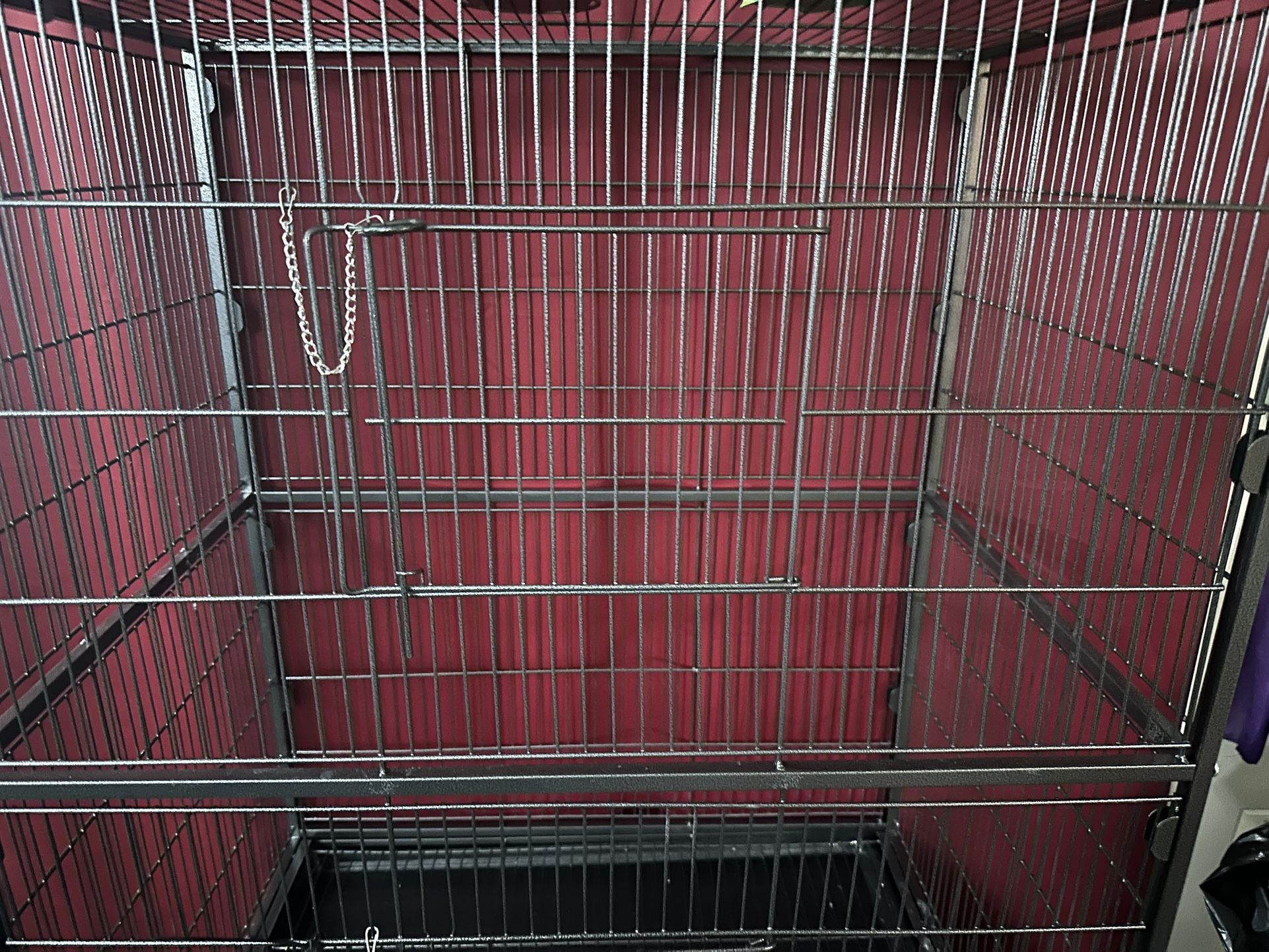 Topeakmart Bird Cage with Storage Shelf,