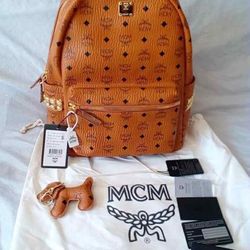 MCM BROWN LARGE BACKPACK 