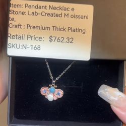 Lab Created Moissanite Diamond Pendant