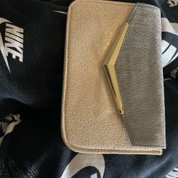 Silver And Gold Clutch Purse 