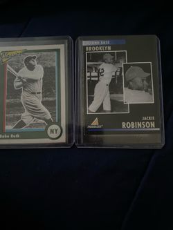 Babe Ruth and Jackie Robinson baseball card send in offers