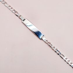 925 Italian Silver ID Bracelet 7"