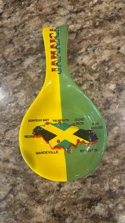 CERAMIC JAMAICA SPOON REST