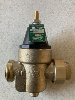 3/4” Pressure Reducing Valve. Watts LF N45BM1