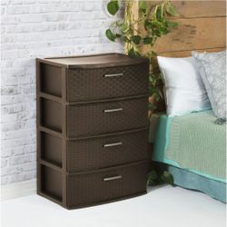 4 drawer plastic dresser