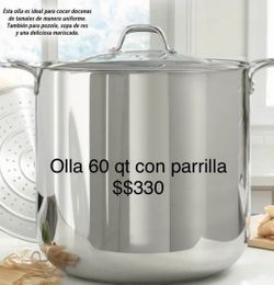 Olla Grande De 60qr Con Su Parrilla Nueva Princess House