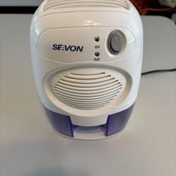 SEAVON Electric Mini Dehumidifier, 1500 Cubic Feet (156 sq ft) Portable and Compact 500ml(16 oz) Capacity Quiet Mini Dehumidifiers for Basement, Bedro
