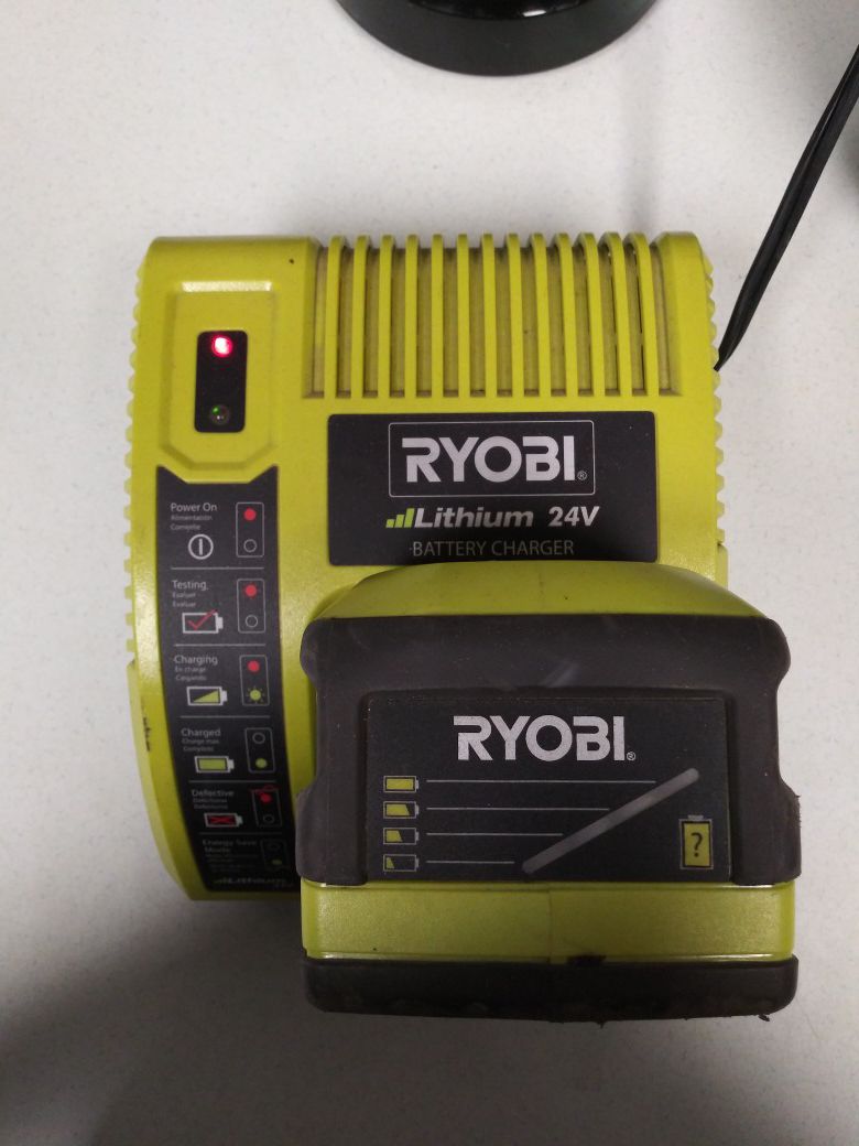 Ryobi battery and charger