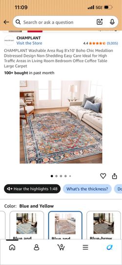 Area rug 8X10