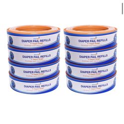 Compatible with Diaper Genie Pails, 8-Pack