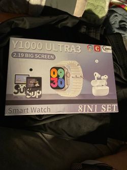 SMART WATCH COMBO SET- Y1000 ULTRA3 2.19 Big Screen  WAS