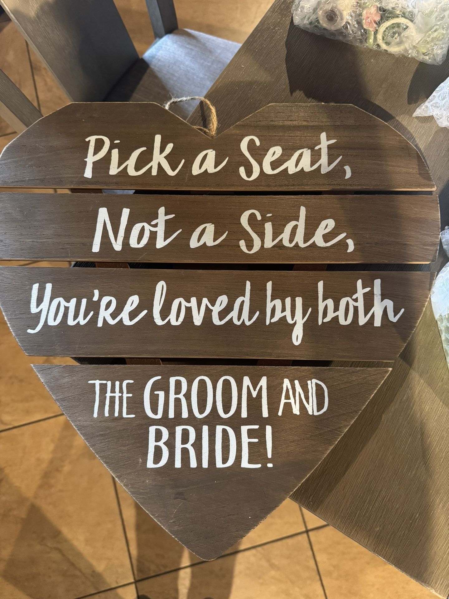 Pick a seat not a side stand