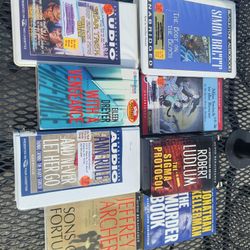 Audio books on cassette all. lot of 9
