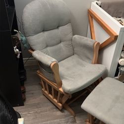 Rocking Chair And Foot Stool  