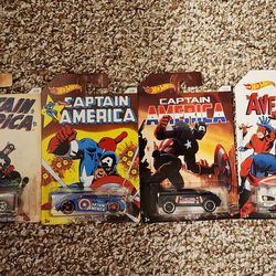 HOT WHEELS CAPTAIN AMERICA COLLECTION 6 CARS  $25
